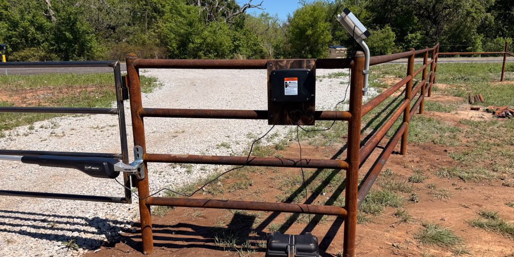 steel fence installed